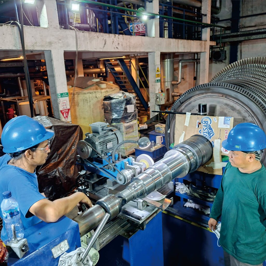 grinding steam turbine shaft PT DIM