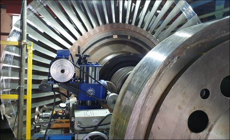 grinding rotor steam turbine PT DIM