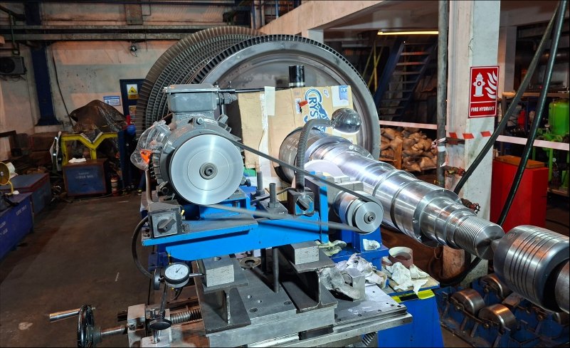grinding shaft rotor steam turbine PT DIM