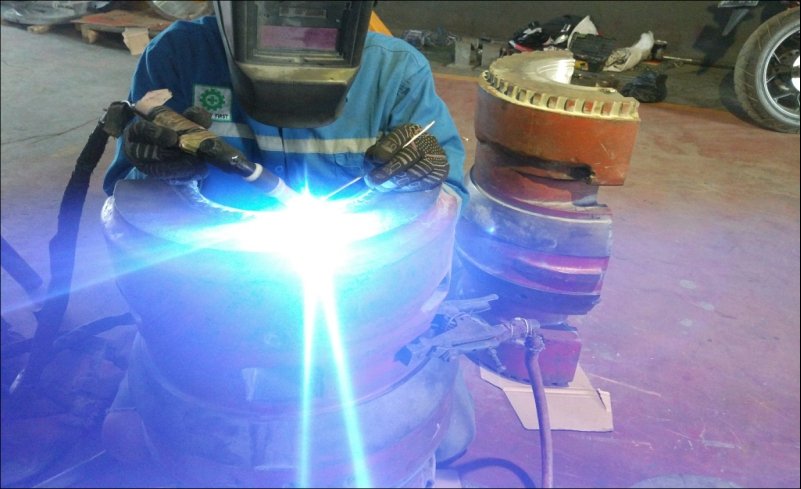 rebabbitt welding radial journal bearing PT DIM