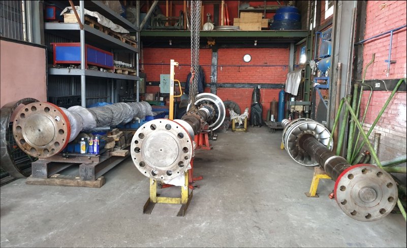 reconditioning main shaft runner turbine hydro turbine PT DIM